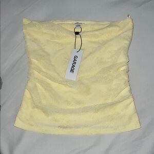 Garage Butter Yellow Tube Top